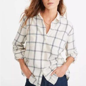 MADEWELL | Windowpane Flannel Sunday Shirt